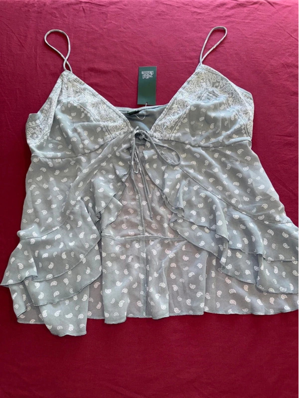 Flyaway Bandana style Tank XL paisley print